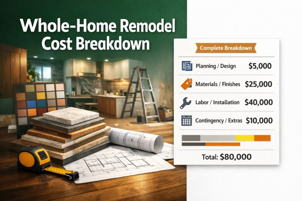 Whole-Home Remodel Cost